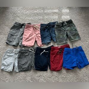 Lot of 9 Boys Shorts- Old Navy, Cat and Jack, Gap